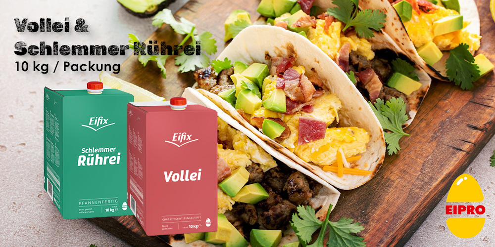Eipro Rührei und Eigelb 
