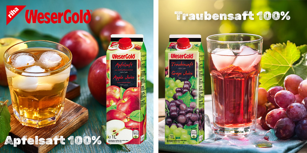 Wesergold Apfel und Traube